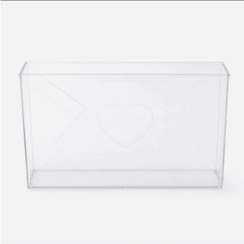 Target Bullseye Playground Valentine’s Day Clear Acrylic Mail Letter Vase